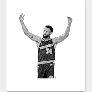 Steph Curry Gold Posters and Art